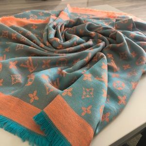 Louis Vuitton Blue/Orange Scarf